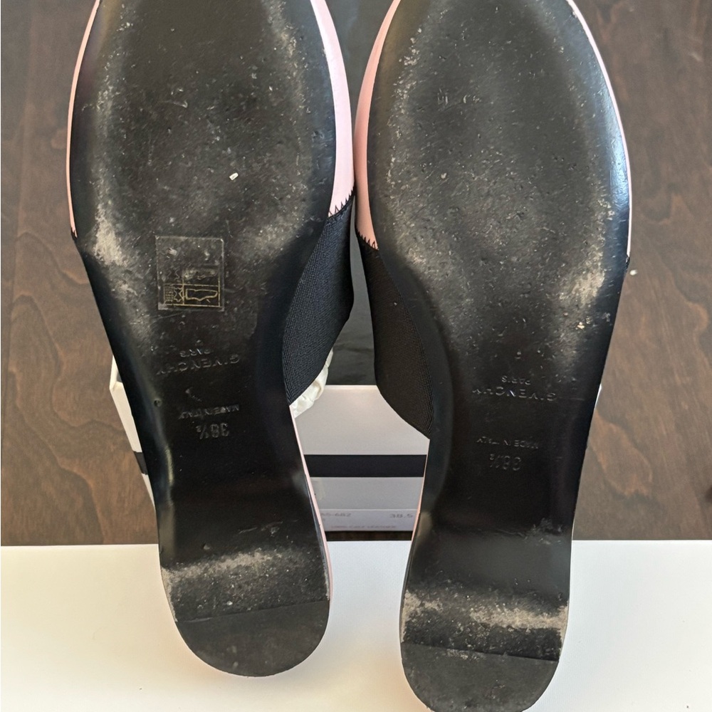 Givenchy Blush Pink and Black Mules - Picture 5 of 8